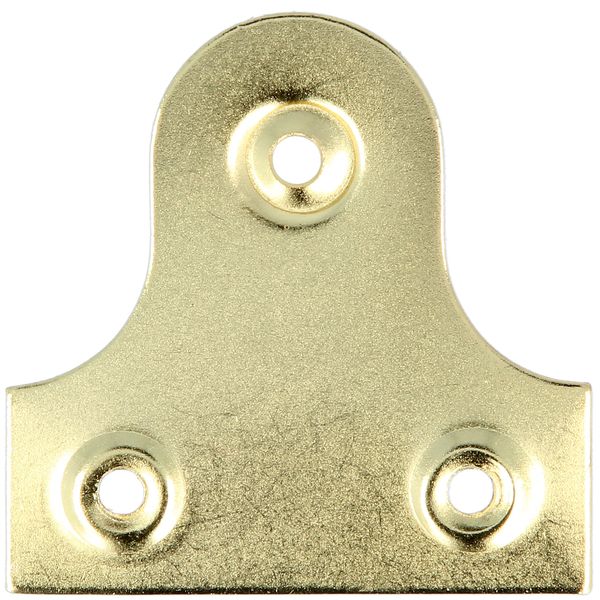 12x Large Picture Flat Hanging Brackets - Brass Wall Mirror Hanger Plates/Fixings