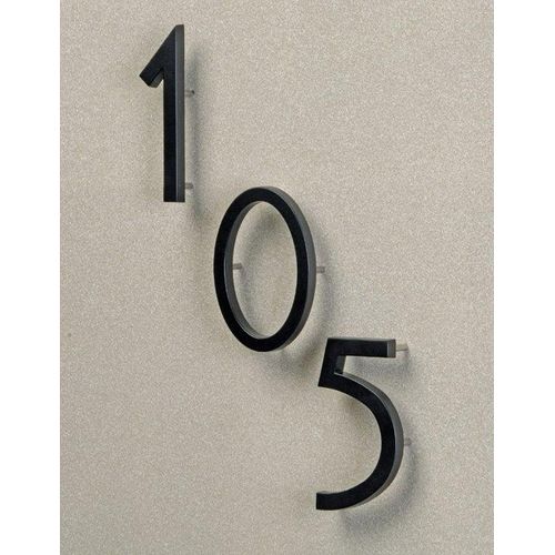 Hy-Ko Products FM-6/1 Floating House Number 1 (ONE) 6" High Black