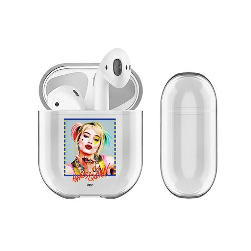 Head Case Designs Officially Licensed Birds of Prey DC Comics Flying Kiss Assorted Clear Hard Crystal Cover Compatible with Apple AirPods 1 1st Gen / 2 2nd Gen Charging Case