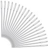 Large-Eye Stitching Needles for Leather Projects with Clear Bottle, 20 Pack