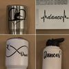 Dance Decals 4 Pack: Dance Heart, Dance Infinity, Dance Heartbeat, Dancer (Black)