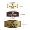 Fancy Hand Wash Only (Bubbles) Sign (Navy Blue/White) - Medium