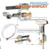 Pilot Burner & 750 Millivolt Thermopile Assembly for Furnace Controls Fitting