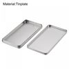sourcing map Metal Tin Box, 6.69" x 3.54" x 0.59" Rectangular Empty Tinplate Storage Containers with Lids, Silver Tone