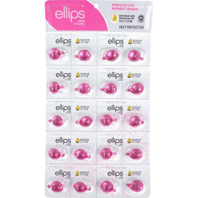 ellips hair oil clear pink sheet type 20 tablets