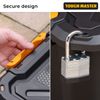 TOUGH MASTER Storage Box 18 litres Durable Plastic Reinforced Construction Secure & Stackable Design Waterproof Dustproof Chest Latches Versatile