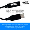 Mic-Lock USB C with SoundPass - Microphone Audio and Data Security - Privacy Protector for Laptops, Smartphones, Tablets, and Computers (Single Pack)