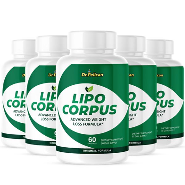Lipo Corpus-Digestive Support- 5 Bottles- 300 Capsules
