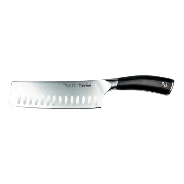 Rockingham Forge Equilibrium 16.5cm Vegetable/Nakiri Knife with German Steel Blade and Black Handle