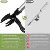 OFFCUP Stand Up Weeding Tool, Detachable Handle Weed Remover Tool, Weed Puller Tool Manual Weeder Tool Weed Puller Root Remover Tool with 4 Claws for Garden (Weed Puller)