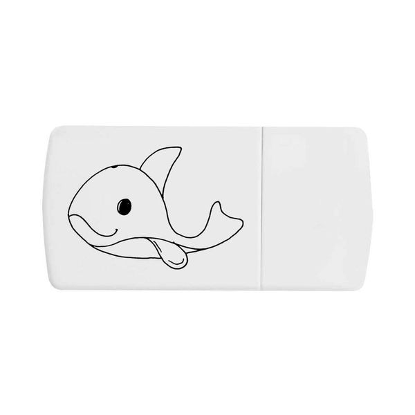 'Soft Toy Whale' Pill Box with Tablet Splitter (PI00021032)