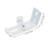 DOITOOL 8Pcs Vertical Blinds L- Shaped Brackets Blinds Curtain Track Mounting Bracket Clip Blind Extension Frame (8pcs)