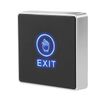 Demeras Door Touch Exit Release Unlock Button Switch Panel LED Light for Door Access Control System with Blue Indicator Light,NO/COM Output contactAccess Control System