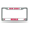 Rico Industries New Jersey Devils Standard Chrome License Plate Frame 6 x 12.25-"