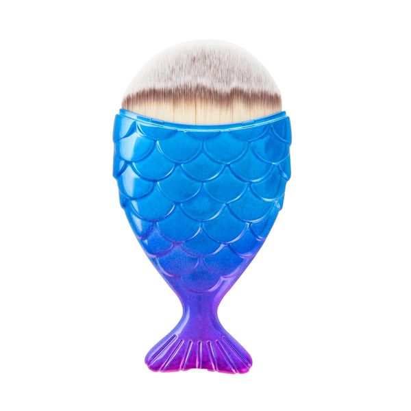 Danielle Creations Mermaid Fish Face Contour Brush - Blue and Pink