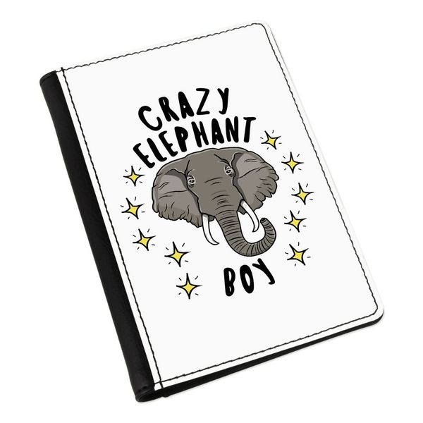 Gift Base Crazy Elephant Boy Stars Passport Holder Cover