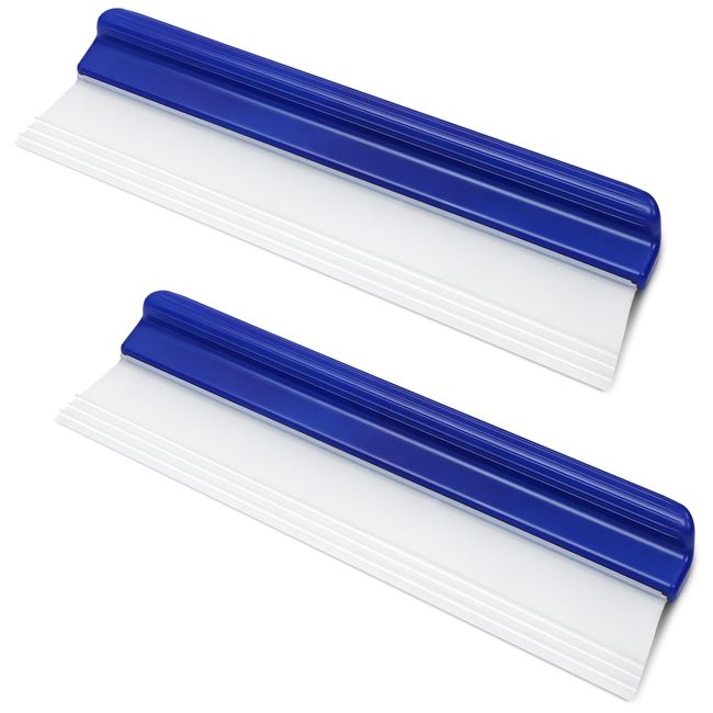 2pack 12.2 Inch Car Drying Squeegee Water Blade Professional Automotive Wiper Car Squeegee Water Blade Squeegee Silicone Auto Car Dryer, Upgrade 3-Layer Sink for Car Squeegee Water Blades for Cars