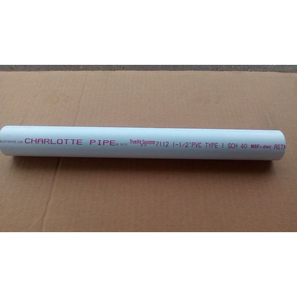 1-1/2" Pipe PVC 32" Minimum Length Schedule 40   2 pcs.