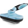 Pets First Self Cleaning Slicker Brush for Dogs & Cats Safe & Fine Bristles