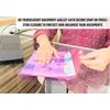 CHPL A5 Plastic Wallets with Stud Button [ 100 Pcs ] Translucent Popper Wallets for Document Storage, Filing & Organisation, Folders for Office and School [ Pink ]