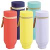 Lihit Lab Bloomin A-7732-5 Stand Pen Case, Square Type, Lemon Yellow, 3 Piece Set