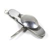ASR Outdoor 7 Function Small Pocket Camping Utensil Flatware, Spoon Fork Knife