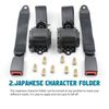 Beige 3 Point Seat Belt Set Retractable & Adjustable For Nissan Quest Replace