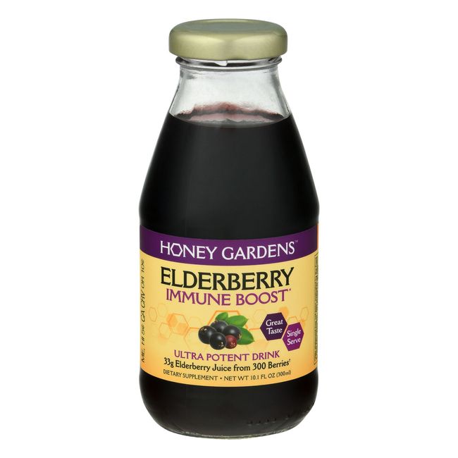 Honey Garden Elderberry Immune Boost 10.1 Fl Oz (Pack Of 4)