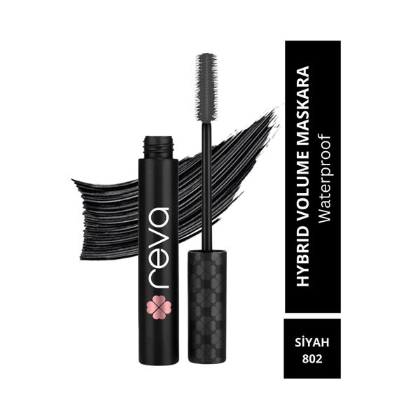 Hacim Veren Hibrit Maskara - Hybrid Volume Mascara Black - No: 802 - Vegan & Temiz Içerik