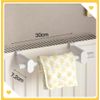 Hardinox Radiator Towel Holder 30cm White