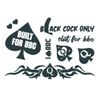 BBC Lover Temporary Tattoo Set (8 Tattoos)