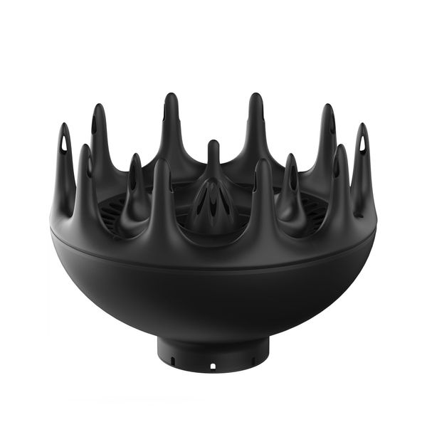 Xtava Black Orchid Hair Diffuser - for Blow Dryers with 1.8 inch Diameter Nozzle