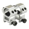 TACFUN Silver A Pair 25.4mm / 1 Inch Scope Ring Picatinny Weaver Rail Mount (Medium Profile)