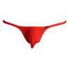 TM Collection Men's Bikini Clear Skin 3D Compact Storage Sharp Half Back M/L (M, Red)