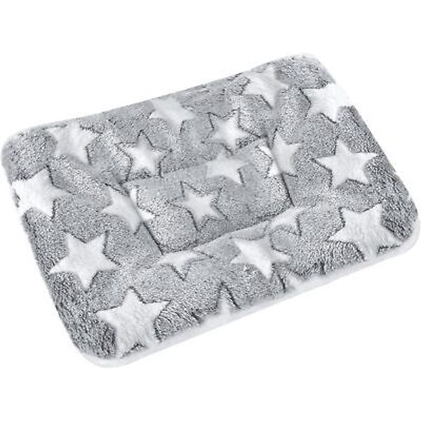 Small Animal Bed Mat, Soft & Warm, Suitable X-Large(13.3''x9.4''), Star Grey