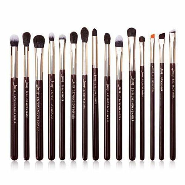 Jessup Professional Eye Makeup Brushes Set Natural-Synthe