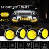 12 Volt Yellow Eagle Eye LED Lights For Car, ATV, UTV, Trailer, Motorcycle, Boat