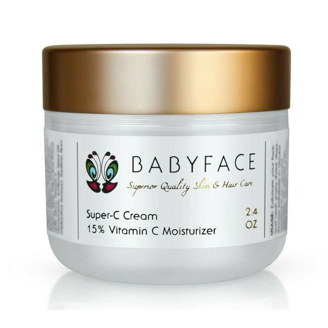 Super-C 15% Vitamin C Moisturizer Cream AntiAging Wrinkle Sun Damage by Babyface