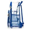 K-Cliffs Clear Backpack Heavy Duty See Through Student Bookbag Large Durable School Bag Quality Transparent PVC Travel Security Workbag Royal Blue
