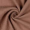 Organic Muslin Fabric, Double Gauze, Sold by the Metre, from 0.5 m (Old Blush)