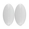 bartyspares 2 x Oval Oven Vent Extractor Hood Light Diffuser Cover Panel Strip for Rangemaster