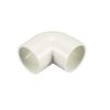 sourcing map PVC Pipe Fitting 25mm Slip Socket 90 Degree Elbow Coupling Connector White 10Pcs