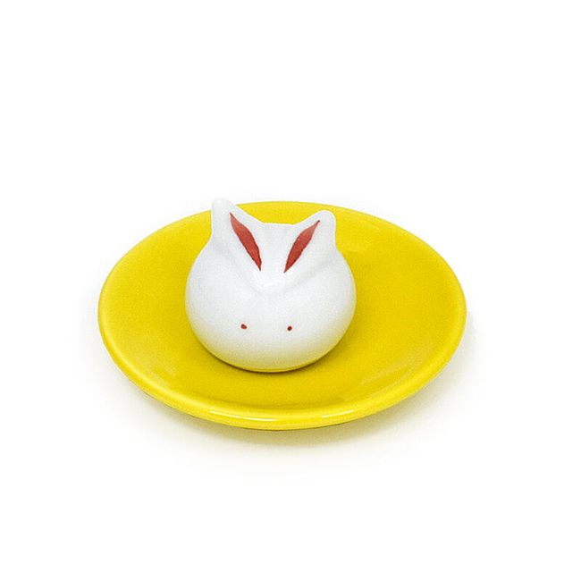 [Incense holder incense plate set] Rabbit incense holder incense plate set★Made in Arita ware★<BR><BR> incense plate incense plate incense holder incense incense holder cute lucky charm rabbit rabbit rabbit rabbit rabbit<BR><BR>