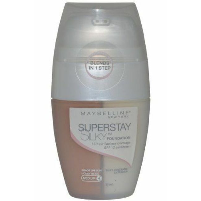 Maybelline SuperStay Silky Foundation SPF 12 Honey Beige (Medium 4)