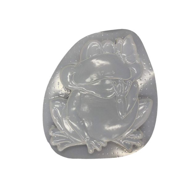 Frog with Butterfly Plastic Craft Mold use Concrete or Cement for Making Stepping Stones 1034