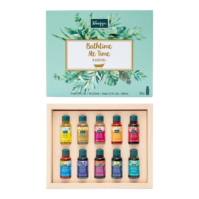 Kneipp Herbal Bath Oil Gift Set of 10 Travel Size Oils, 0.67 Fl Oz (Pack of 10)