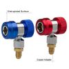 2X Adjustable A/C HVAC Adapter High Low Quick Coupler Hose Connector Fitting Kit