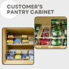 Automatic Roll-Off Can Dispenser Storage Organizer For DEEP Pantry Cabinet 2 Set