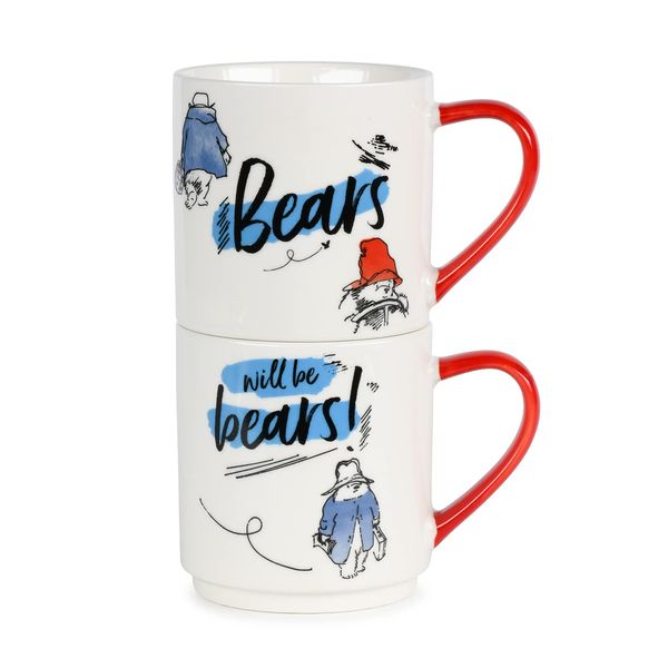 Paddington Bears Will Be Bears Design,2 Mug Set Ceramic