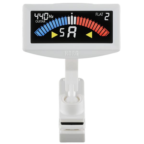 Korg Pitch Crow - G Clip - On Tuner for Guitar/Bass, AW - 4G, whites